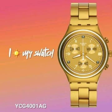 ساعت مچی عقربه ای زنانه سواچ مدل YCG4001AG