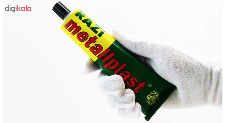 چسب آهن رازی مدل Metallplast حجم 100 میلی لیتر بسته 4 عددی