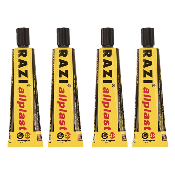 چسب رازی مدل Allplast  کد FN21 حجم 30 میلی لیتر بسته چهار عددی