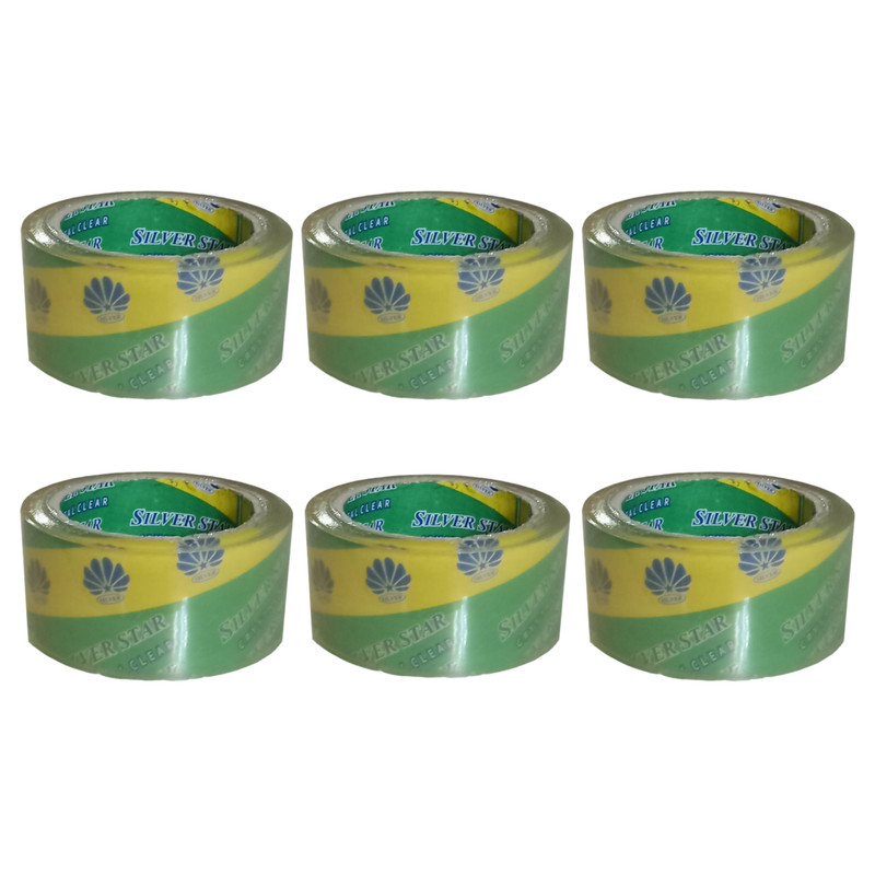 چسب نواری شیشه ای سیلوراستار- کد 2026 عرض 5 سانتی متر - مجموعه 6 عددی
